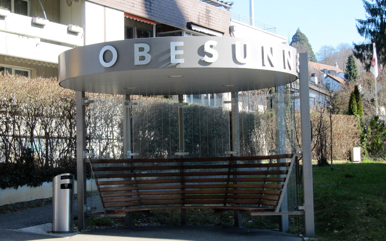 Arlesheim: Bushaltestelle Obesunne